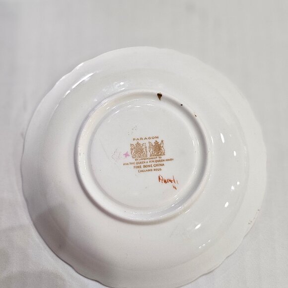 Vintage Paragon Replacement Saucer Bone China Mde in England Light Blue Band - Picture 7 of 9